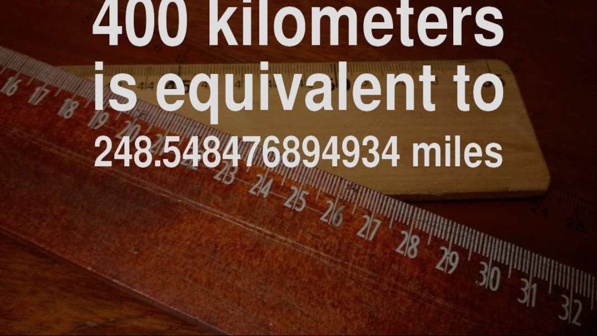 400 km to miles