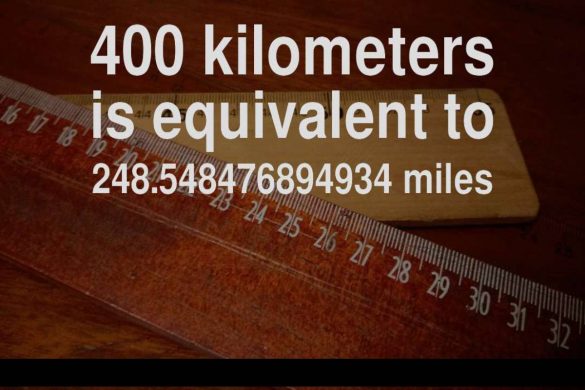 400 km to miles