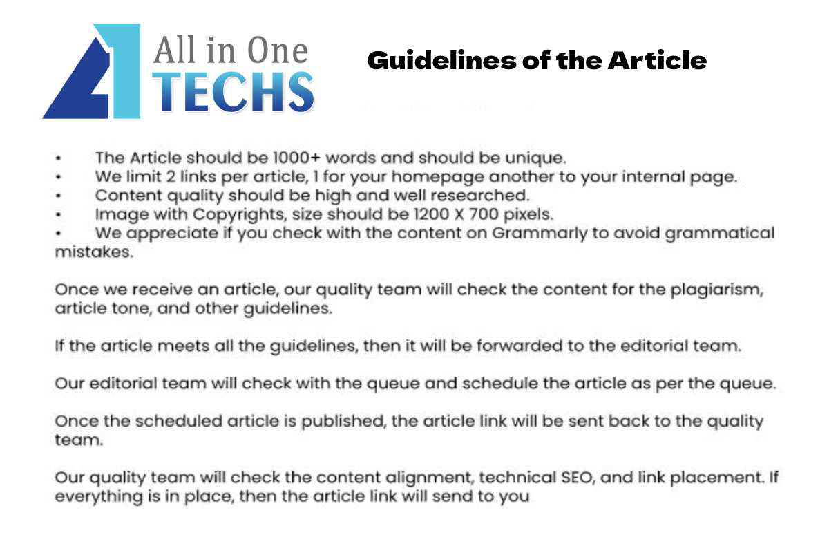 Guidelines for AllinOneTechs